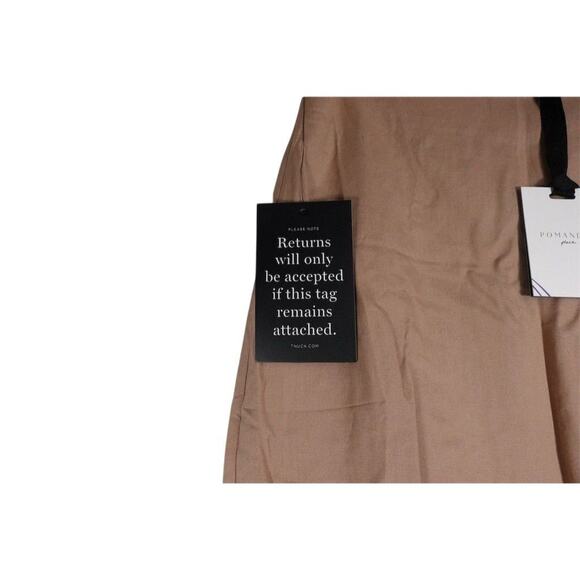 New Tuckernuck Pomander Place Women's S Brown Wrap Skirt with Side Tie 1867-22 - Picture 4 of 10